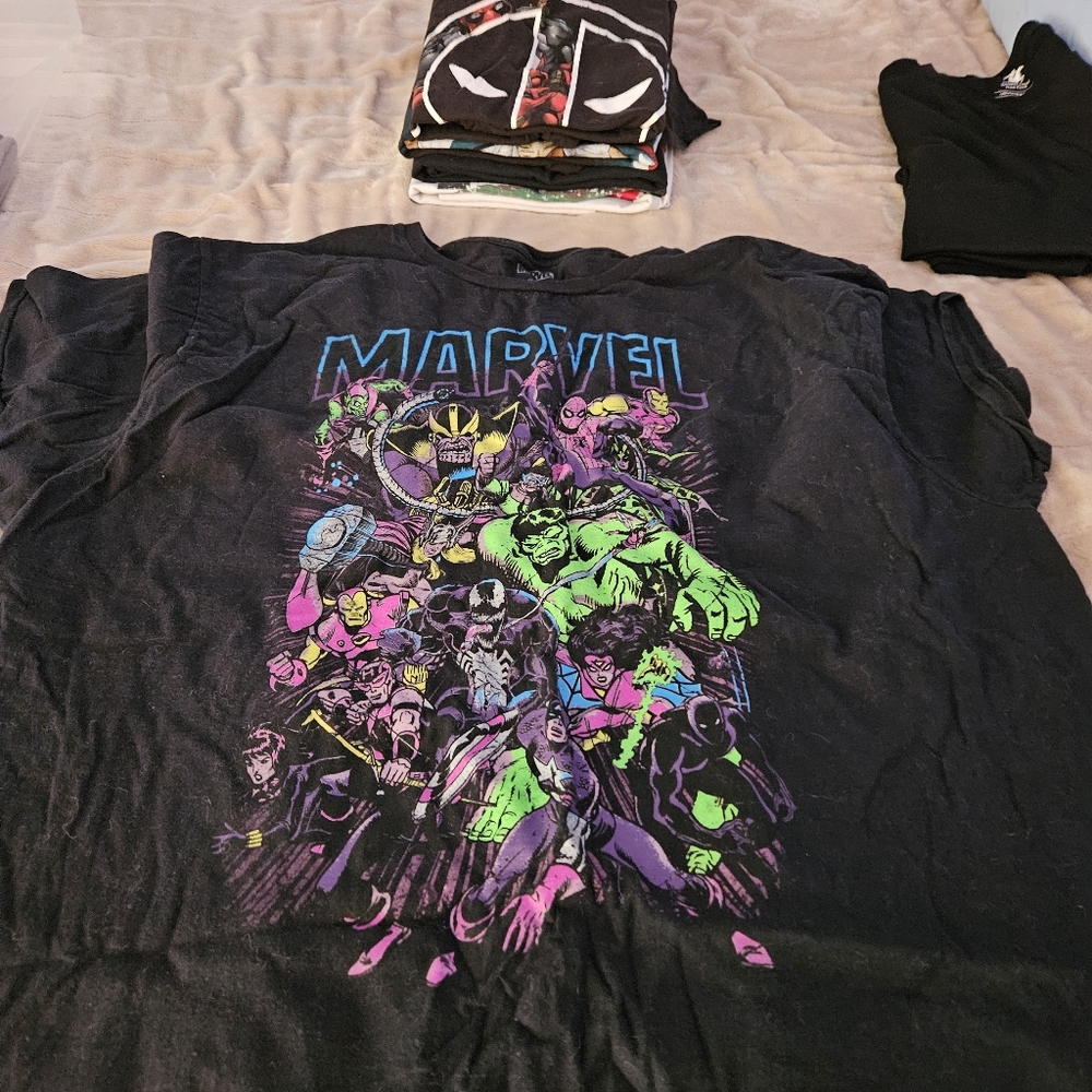 Marvel glow in dark tshirt
